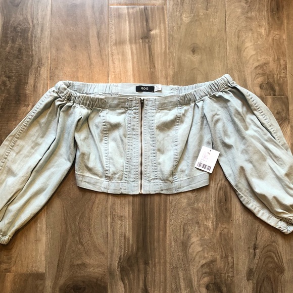 Urban Outfitters BDG cropped denim top - Picture 2 of 6